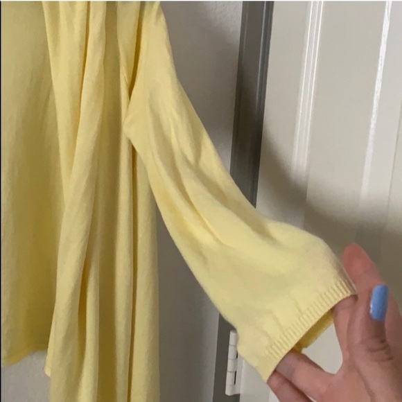 DKNY Open Front Asymmetrical Sweater Shrug - Picture 3 of 5